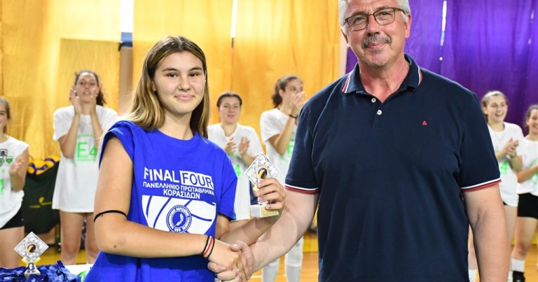 Καλύτερο Λίμπερο του Final4 Πανελληνίου Πρωταθλήματος των κοριτσιών κ18 Ευθυμιοπούλου Θεοδώρα